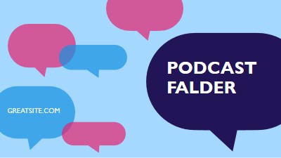 Podcast falder nu blue modern-color-block