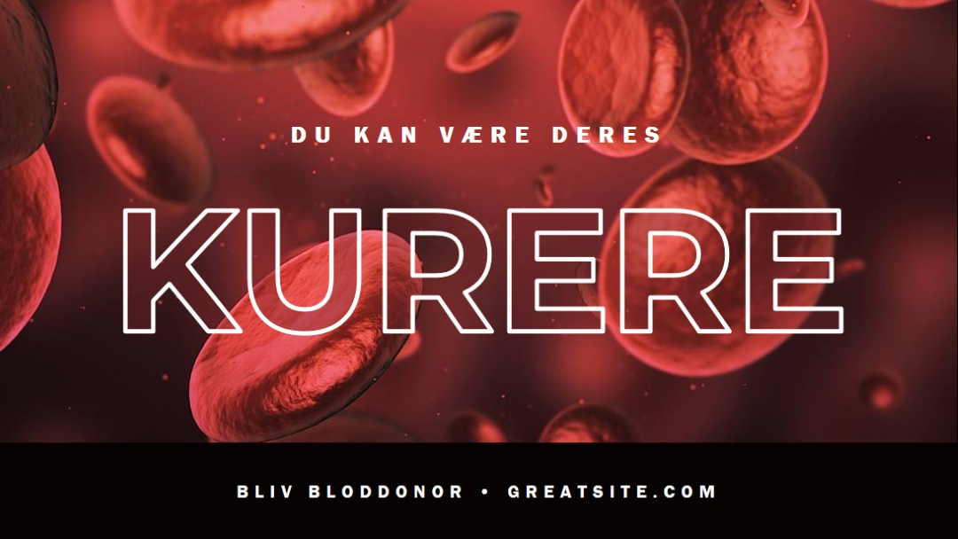 Bliv bloddonor red modern-simple