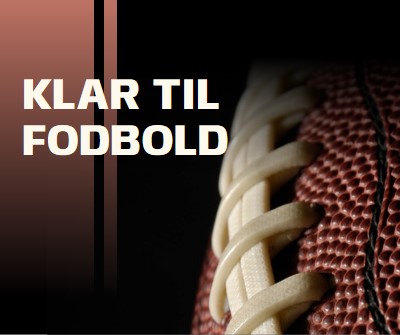 Klar til fodbold brown modern-simple