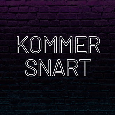 Kommer snart til dig purple modern-bold