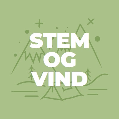 Stem og vind green whimsical-line