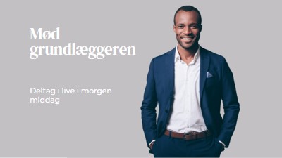 Mød grundlæggeren gray modern-simple