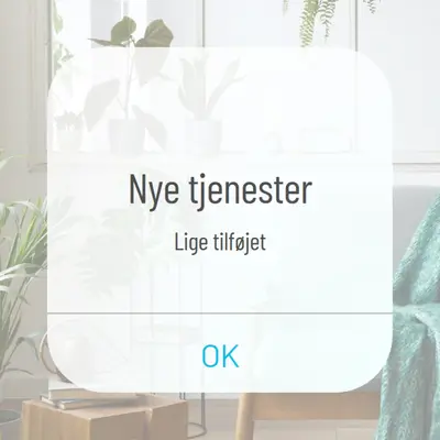 Tjenestemeddelelse white modern-simple