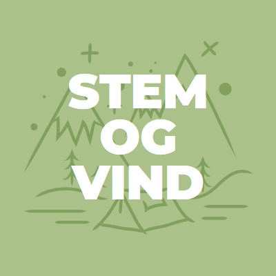 Stem og vind green whimsical-line