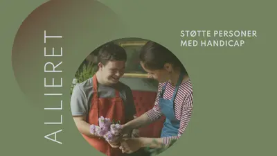 Hjælp er her green modern-simple