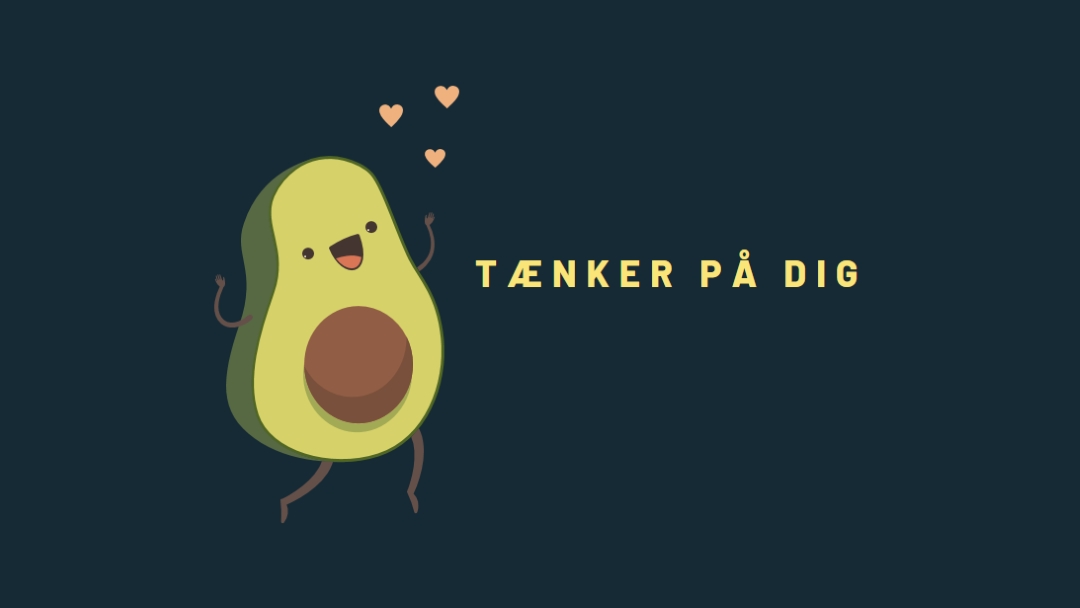 Tænker på dig ven blue modern-simple
