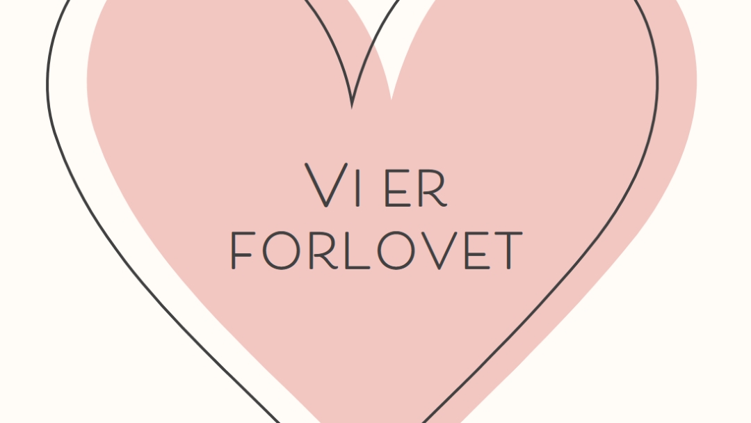 Hele hjertet pink modern-simple