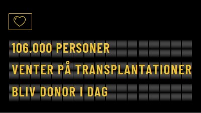 Bliv organdonor i dag black modern-bold