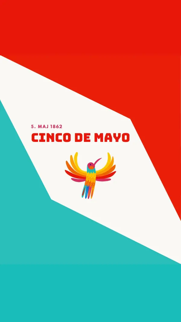 Glad Cinco de Mayo red modern-color-block