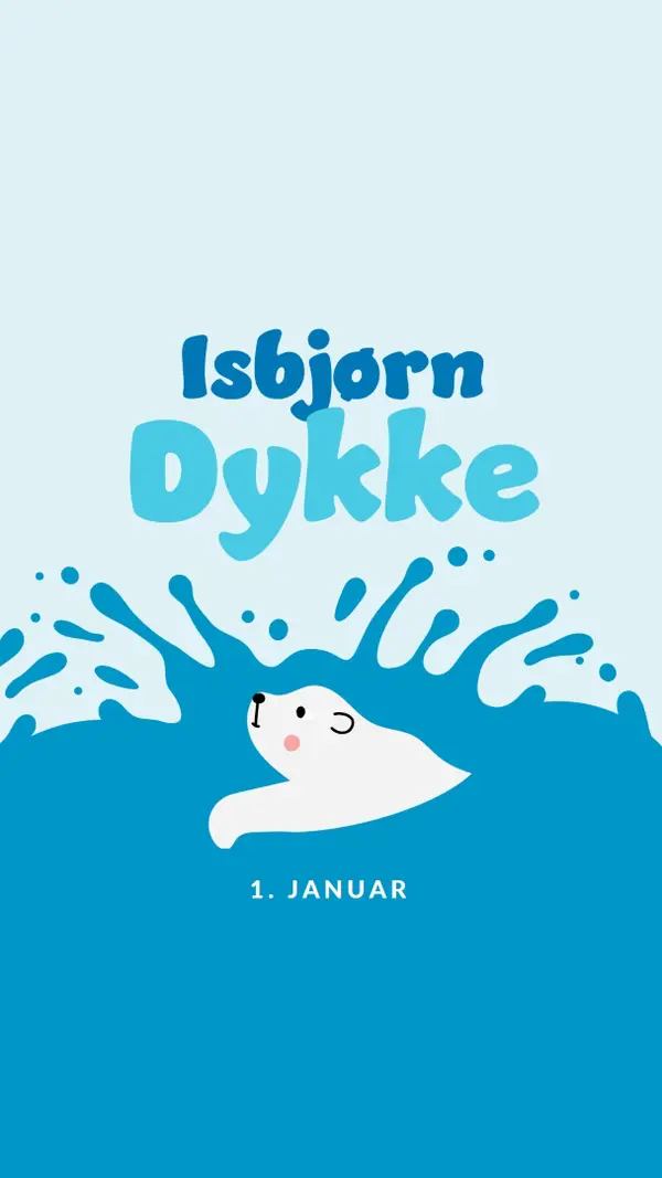 Glad isbjørne-springdag blue whimsical-color-block