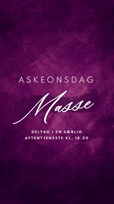 Aske onsdag masse purple modern-simple