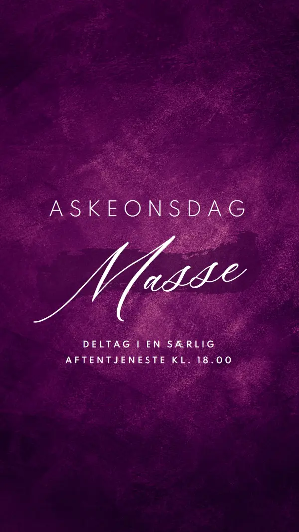 Aske onsdag masse purple modern-simple