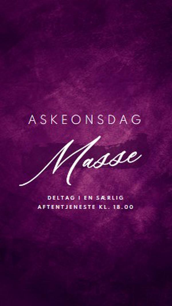 Aske onsdag masse purple modern-simple