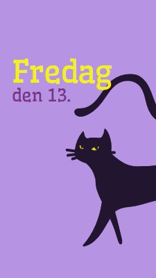 Fredag den trettende purple organic-simple