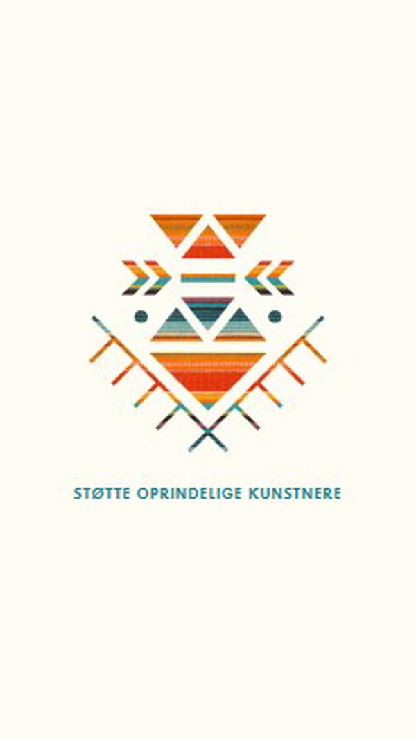 Støtte oprindelige kunstnere white modern-geometric-&-linear