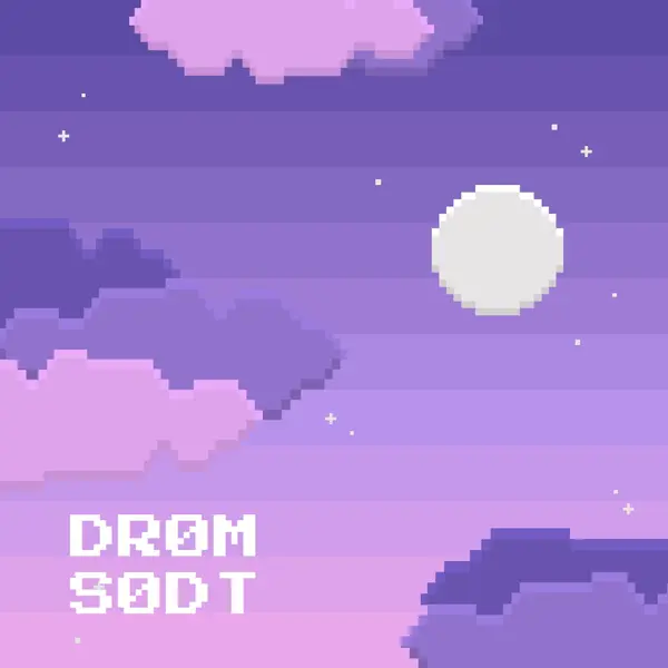 Hav en god aften purple digital,pixel,night,vintage,fun,computer