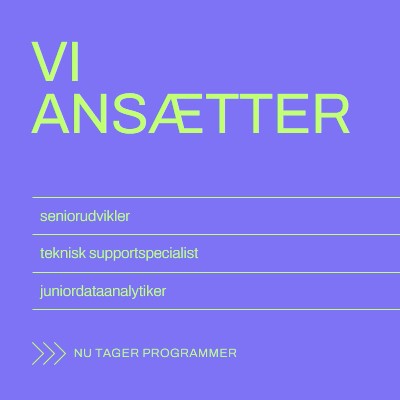 Nu tager programmer purple bold,bright,neon,minimal,modern,simple