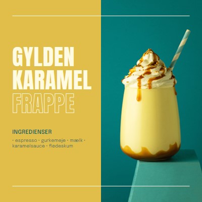 Gylden karamel frappe yellow modern,simple,duotone