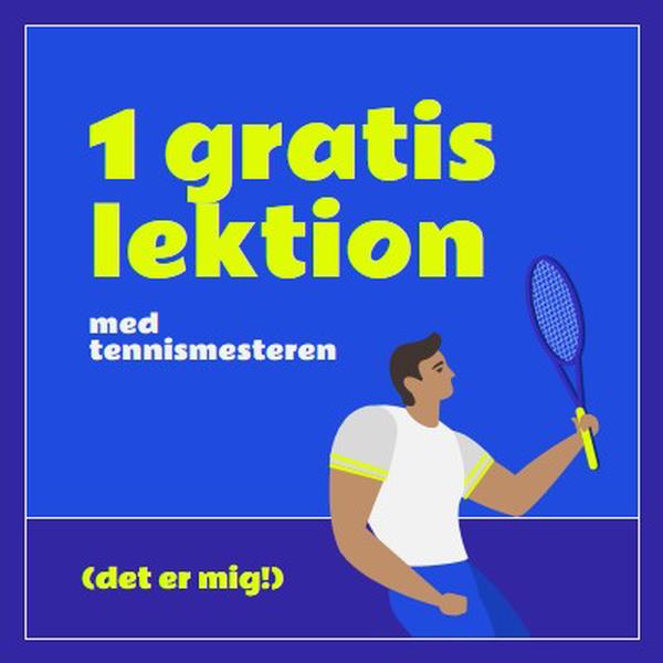 Gratis lektion med tennis master blue vibrant,bold,block,frame,graphic,bright