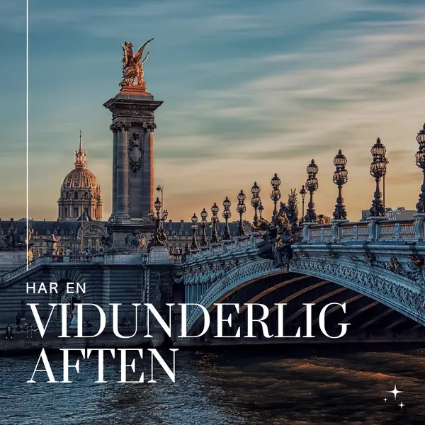 Hav en dejlig aften blue modern,simple,photo,line,classic,elegant,