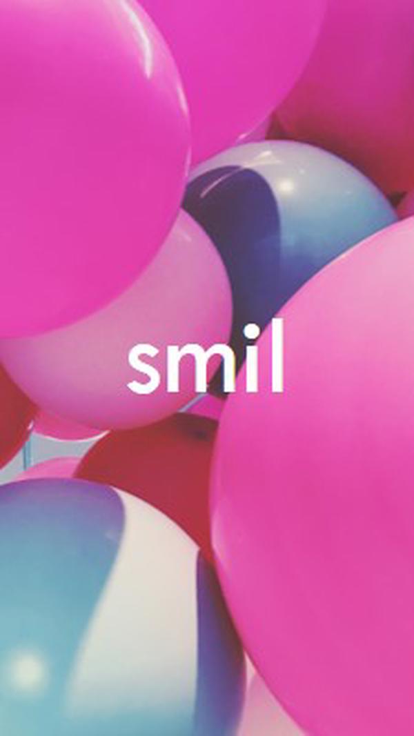 Alle smiler pink modern-bold