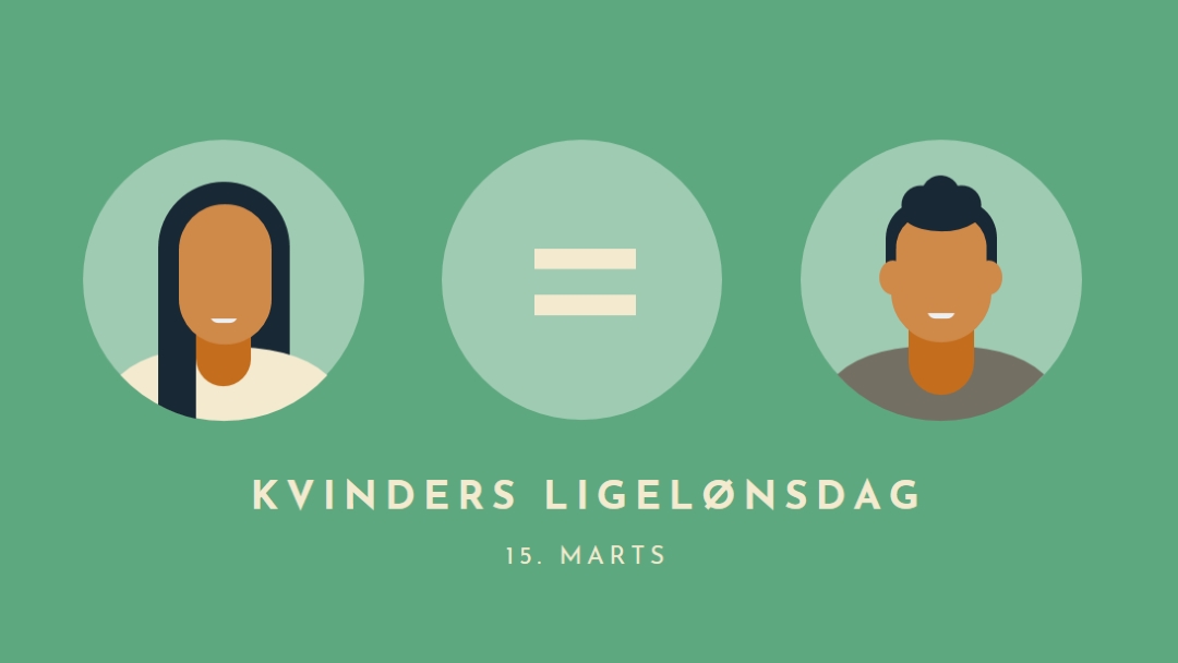 I dag er dagen for lige løn green modern-color-block