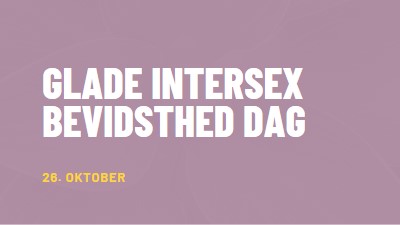 Happy Intersex Awareness Day purple modern-bold