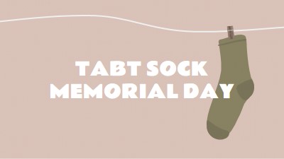 Lost Sock Memorial Day brown whimsical-color-block