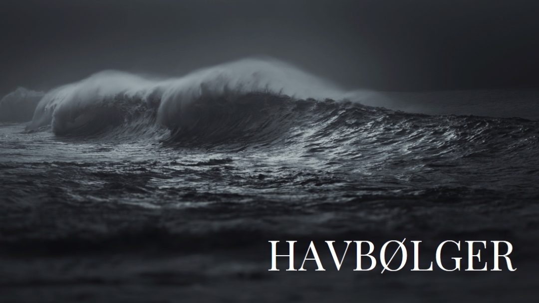 Mørke havbølger gray modern-simple
