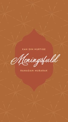 Meningsfuld ramadan orange modern-simple