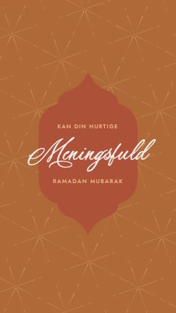 Meningsfuld ramadan orange modern-simple