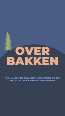 Over bakken blue modern-bold