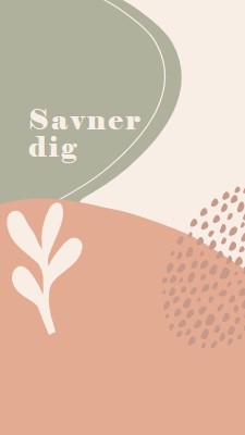 Længes efter dig orange organic-boho