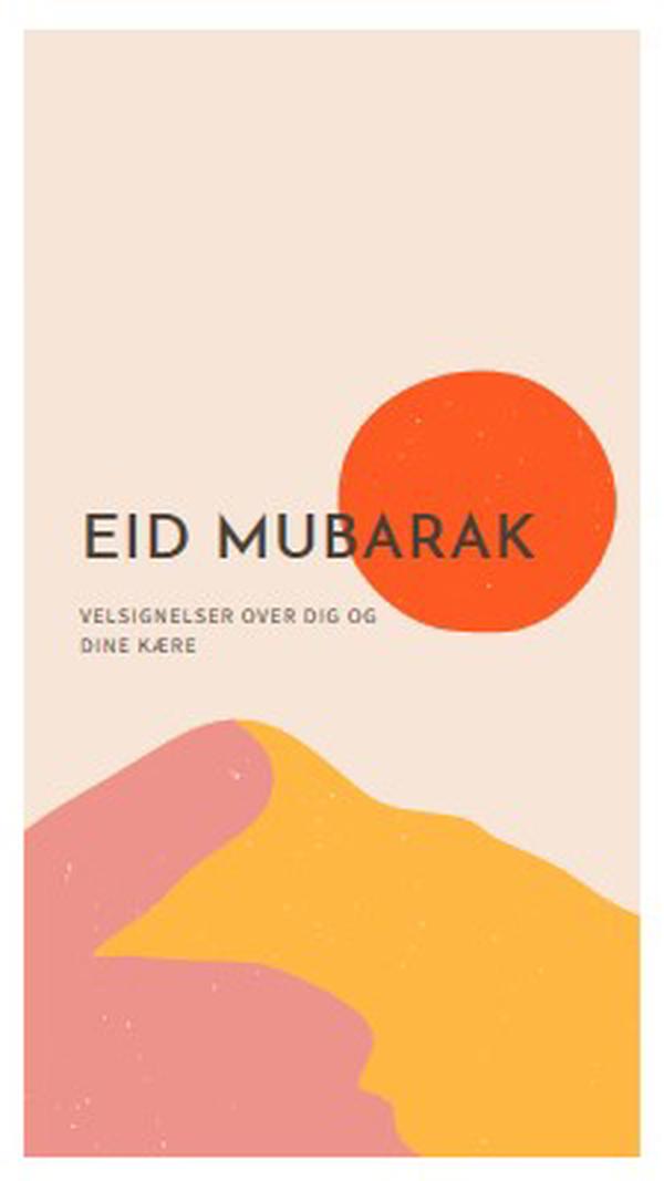 Eid velsignelser pink organic-simple