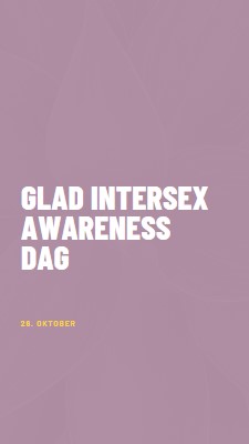 Happy Intersex Awareness Day purple modern-bold