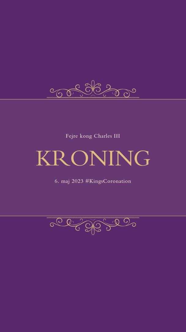 En kongelig meddelelse purple modern-simple
