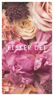 Blomsterfølelser pink modern-simple