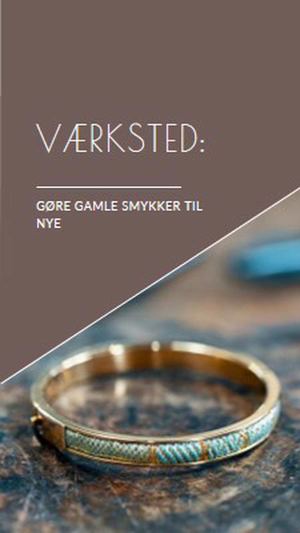 Smykker værksted brown organic-simple