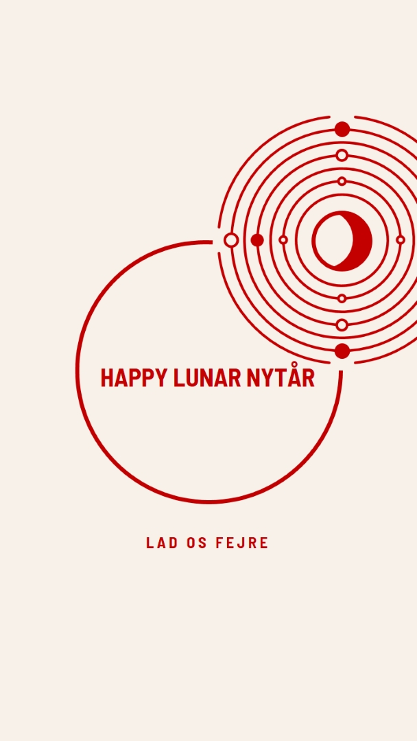 Lad os fejre månens nytår white modern-simple