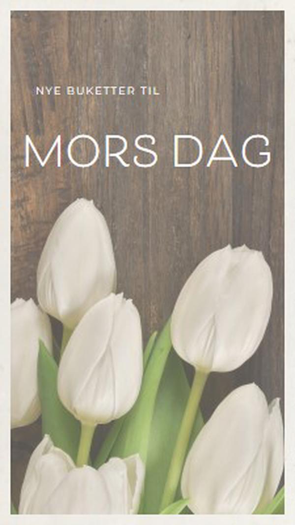 Mors buket brown modern-simple