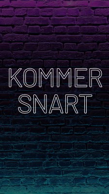 Kommer snart til dig purple modern-bold