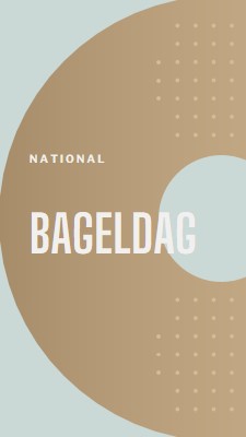 National bageldag brown modern-simple