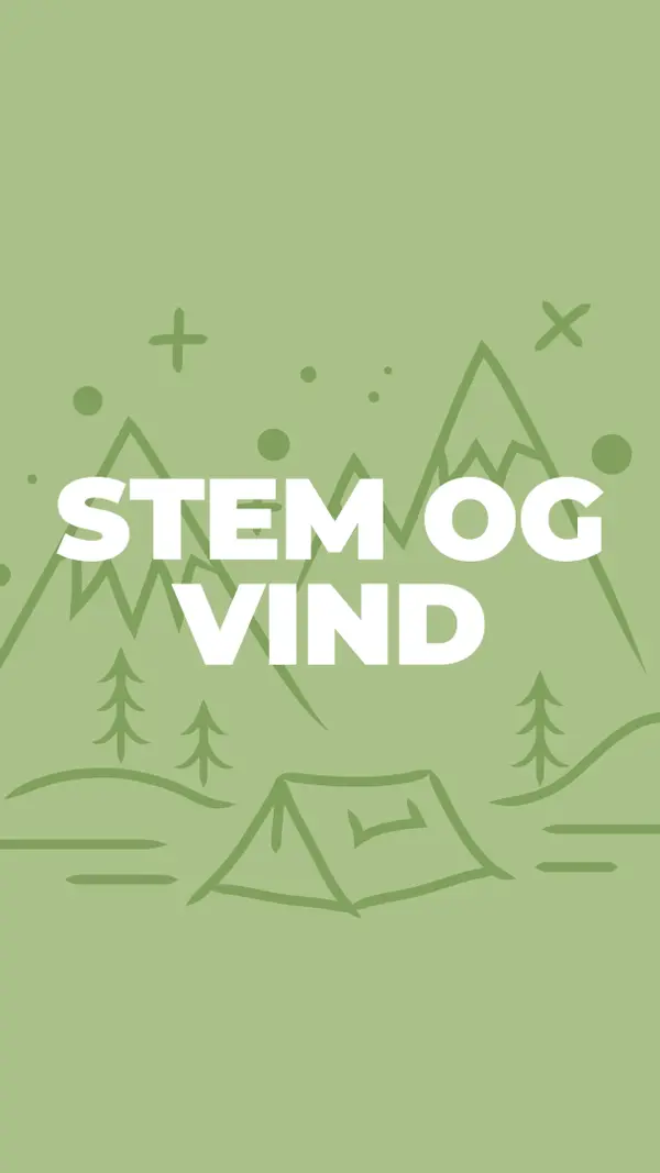 Stem og vind green whimsical-line
