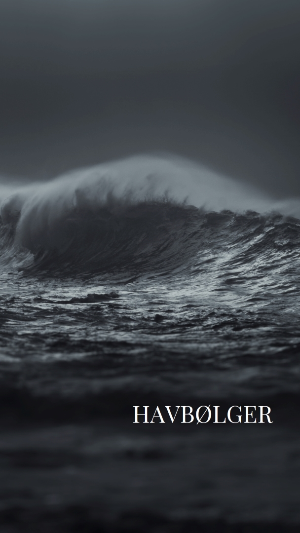 Mørke havbølger gray modern-simple