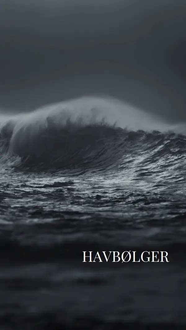 Mørke havbølger gray modern-simple