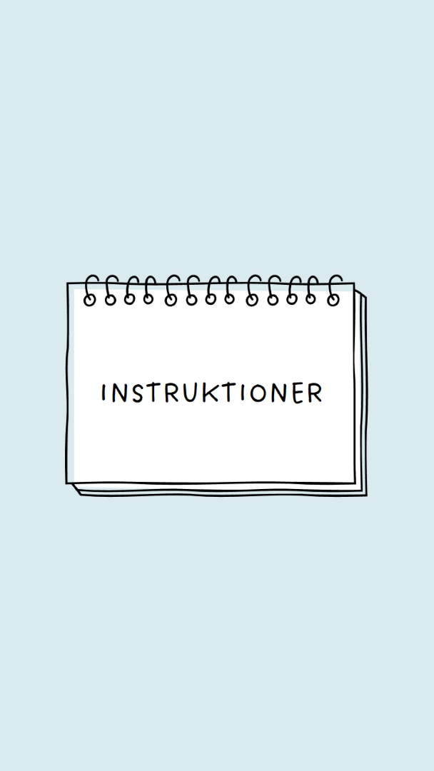 Dine instruktioner blue whimsical-line