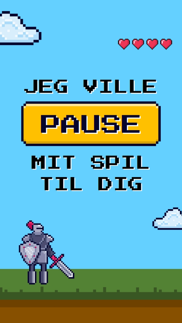 Jeg vil sætte mit spil på pause for dig blue vibrant,whimsical,game,retro,playful,computer