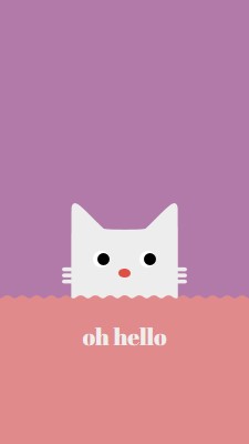 Hej red cute,simple,cat,neutral,bright,fun