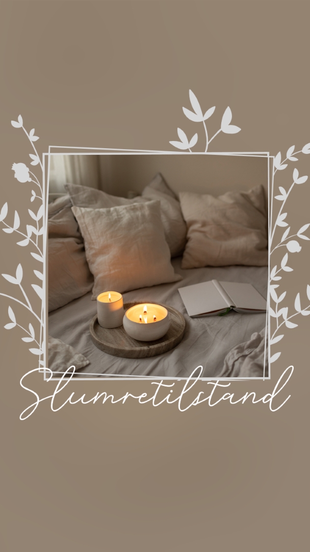 Sov stramt i aften brown elegant,floral,frame,handwriting,rustic,