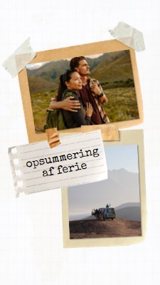 Opsummering af vores ferie white photographic,scrapbook,collage,simple,retro,travel